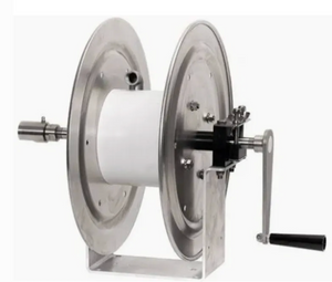 Aluminum U-Frame Manual Hose Reel with Stainless Steel Manifold